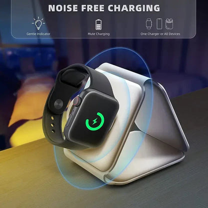 3 In 1 Wireless Folded Charging Pad