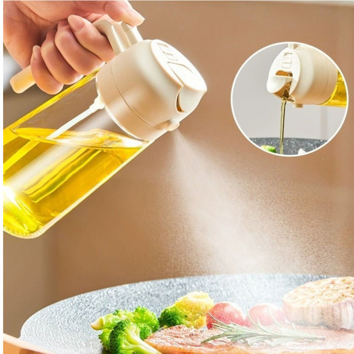 2 in 1 Glass Oil Spray And Dispenser