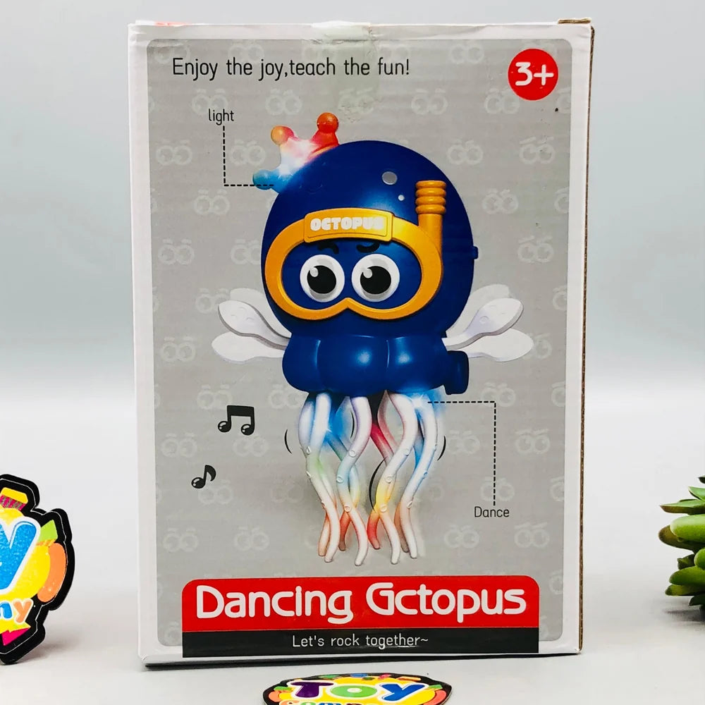 Battery Operated Kids Dancing Octopus With Light & Music