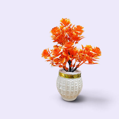 Sunset Orange Rose Luxury Vase