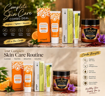 Pack of 3 Zafrani Whitening x Retinal Shot Booster x Orange Enzyme Gel