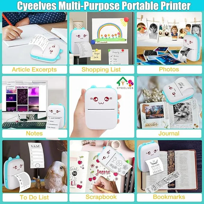 Mini Printer Portable Pocket Thermal Printer