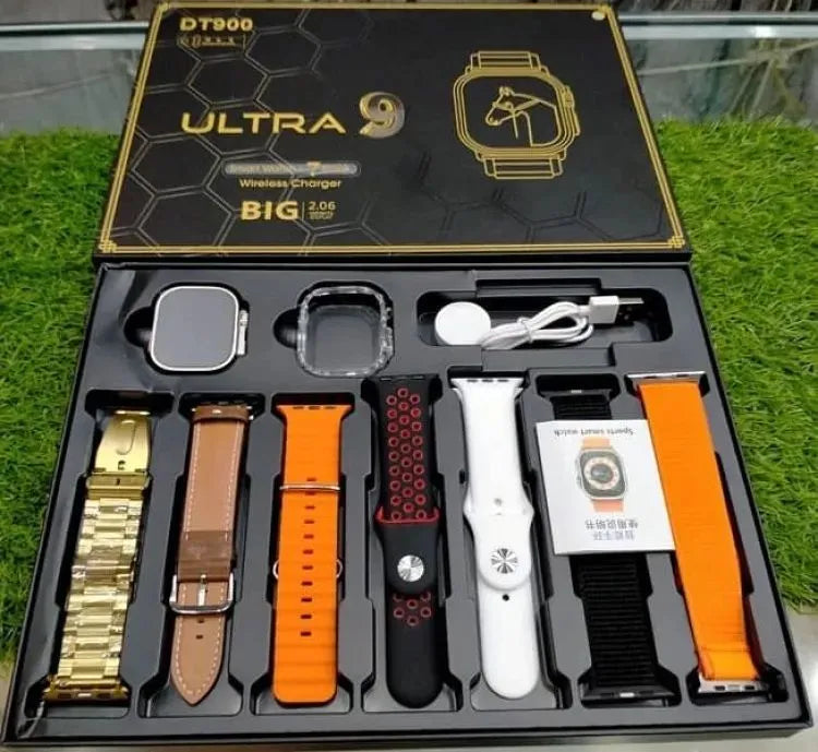 DT900 ULTRA Smart watch With 7 Straps